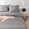Oasis Bamboo Duvet Cover Set Cooling (Storm, Full/Queen)