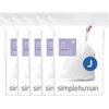 Simplehuman Code J 100 Count, Dispenser Pack Custom Fit Liners, Drawstring Trash