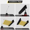 6-Bin Overhead Garage Storage Rack, Ceiling Storage Racks Heavy Duty, Powder Coa