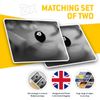 2 x 10cm Rectangle Stickers - Eight Ball Pool Snooker Pub Game Decals 36828