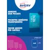 Avery Printable, Customisable Repositionable Clear Sign Pocket - A4 Sheet Size (221 x 304 mm)
