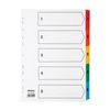 10 x A4 Strong 5 Part Numbered Ring Binder File Index Dividers