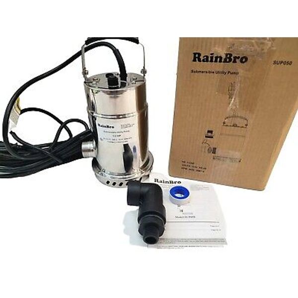 RainBro Oil Free Stainless Steel Submersible Utility Pump Model #SUP050