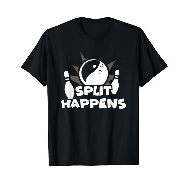 Split Happens Bowling Slogan T-Shirt