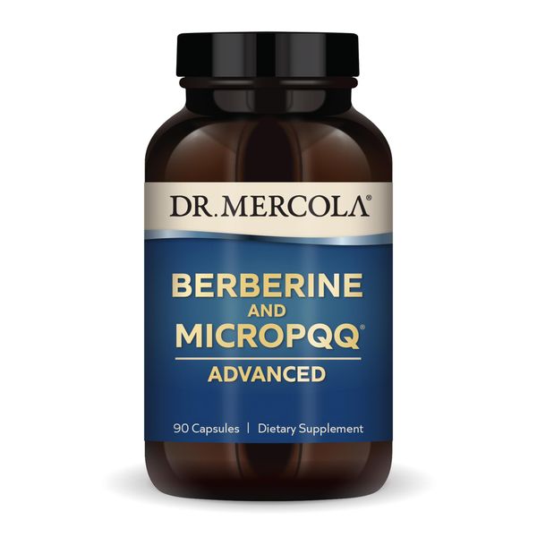 Dr. Mercola Berberine and MircoPQQ Advanced, 90 Servings (90 Capsules), Dietary Supplement, Supports Immune and Organ Health, Non GMO