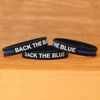1 Back The Blue Thin Blue Line Wristband