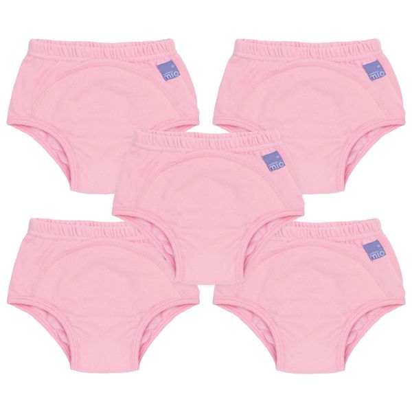 Bambino Mio, Reusable Potty Training Pants for Boys and Girls, 5 Pack, Light Pink, 3+ Years