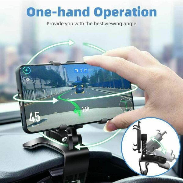 Universal Car Dashboard Mount Holder Stand Clamp Cradle For Cell Phone iPhone