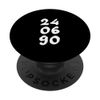 24.06.90 - Birthdate Design with Birth Day.Month.Year PopSockets Swappable PopGrip