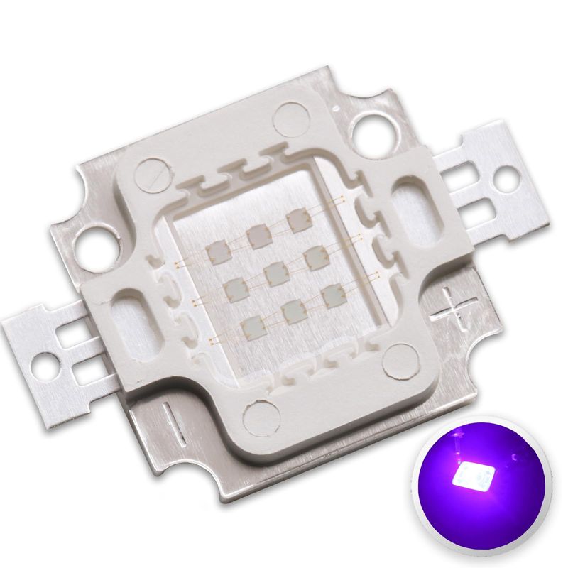 LEDGUHON 10W High Power LED Chip UV COB Module Purple Light 425nm ...