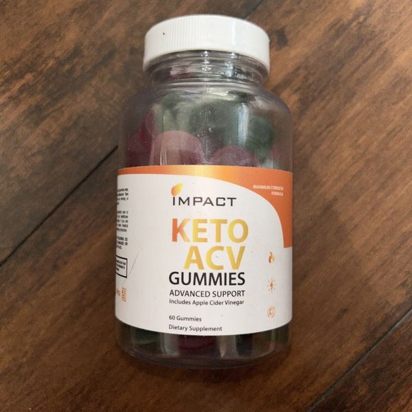 Impact Keto ACV Gummies 500MG Apple Cider Vinegar 60 Gummys