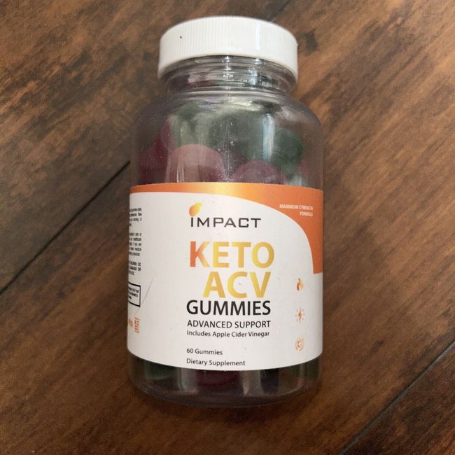 Impact Keto ACV Gummies 500MG Apple Cider Vinegar 60 Gummys