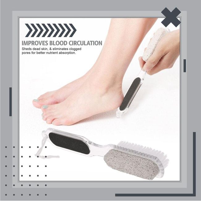 4 in 1 Pedicure Paddle Kit Tool Foot File Callus Remover for Feet Wet Salon