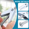 sourcing map M8 x 100mm Male Thread Spring Loaded Hollow Wall Round Head Toggle Bolt 10pcs