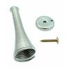 4 x Quality Chrome Silver Spring Door Stops with Screws - 80mm