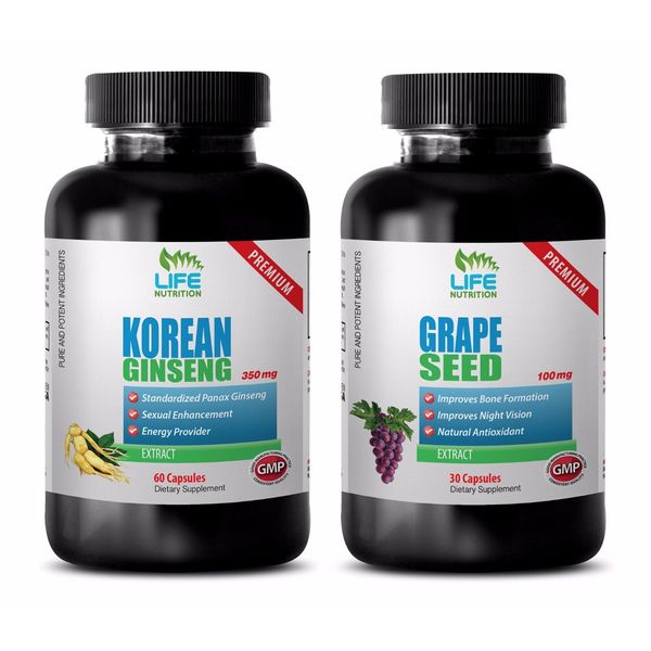 antioxidant extract - KOREAN GINSENG – GRAPE SEED EXTRACT COMBO 2B - red ginseng
