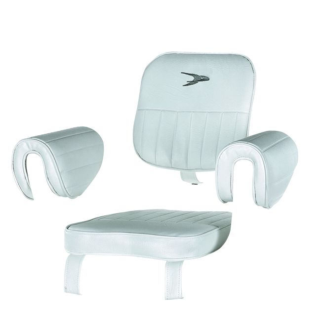 Wise 8WD1007-2-710 Captains Chair Cushion Set Only, White