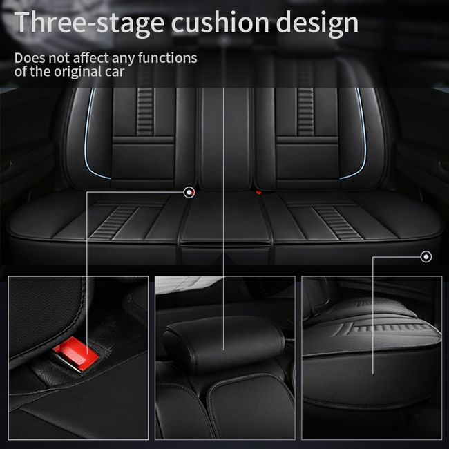 Plush Seat Covers For Cars - Universal Front Of Car Seat Cushions,front And  Rear Split Bench Car Seat Cover Interior Covers For Auto Truck Van Suv