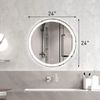 24-Inch round Wall-Mounted Bathroom Mirror