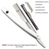 Krisp Beauty Professional Classic Straight Edge Barber Razor For Close Shaving - Salon Quality Men's Beard Cut Throat Shavette With 10 Shaving Blades