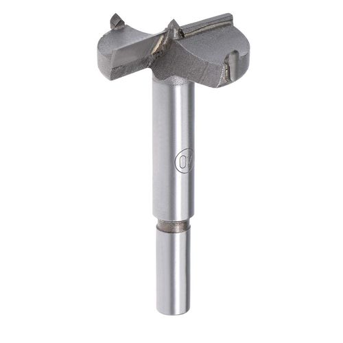 uxcell Forstner Drill Bits 40mm, Tungsten Carbide Wood Hole Saw Auger Opener Woodworking Hinge Hole Drilling Boring Bit Cutter Gray with Case