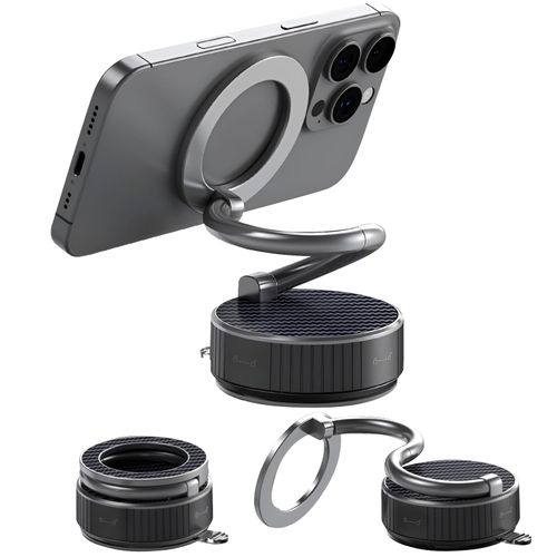 LEARNIBEE Car Phone Holder for Magsafe, Magnetic Phone Holder for Car, Phone Holders for Your Car, Ultra Long Metal arm & 360° Adjustable Car Phone Mount for All Smartphones