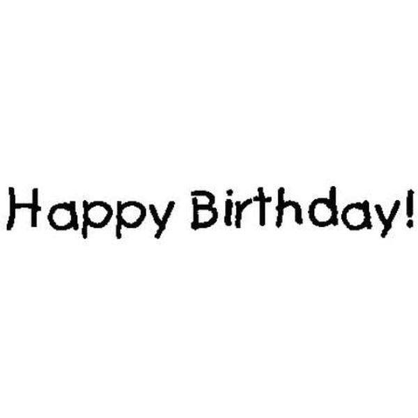 Message Stamps Happy Birthday, Black