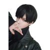 Hawkko Wig, Men's, Short, Black, Wig, Men's Clothing, Harajuku, Cool, Handsome, For Men, Students, Commuting to Work, Natural, Small Face, Heat Resistant, Popular, Wig, Men's, Fashion, Fluffy, Imechen, Unisex (Black)