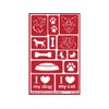 Armour N Over Stencil Paws, Red