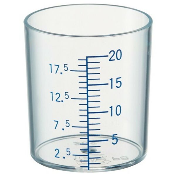 Shinryo Co., Ltd.<br> SK Measuring Cup (Non-sterile) Printed Memory 10ml (Scale 0.5ml/1ml intervals) 100 pieces<br> RCP