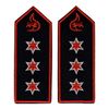 RescPol Epaulettes Main Löschmeister, Black/silver/red