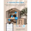 Meross WiFi Plug Socket (Type E) Smart Socket Compatible with Alexa, Google Home and SmartThings 4 Pack French Socket Programmable with Remote Control