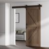 CCJH 9”/24cm Sliding Barn Door Handle Hardware, Pull Flush Door Handle, Black…