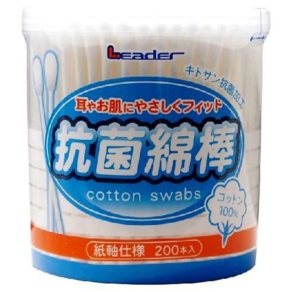 Leader antibacterial cotton swabs (200 swabs)Please note that it may take up to 2 weeks for your order to be shipped.