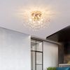 Pendant Light Led Chandelier Flush Mount Dandelion Crystal Ceiling Lamp