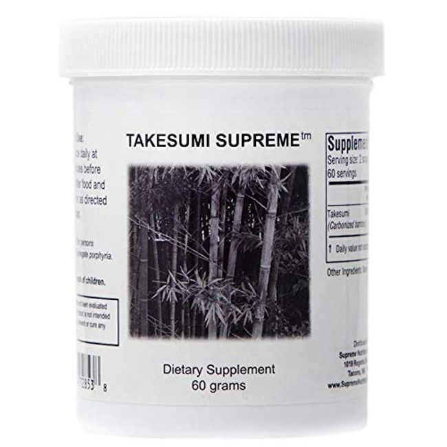 Supreme Nutrition Takesumi Supreme, Pure 60 Grams Activated Bamboo Charcoal Powder