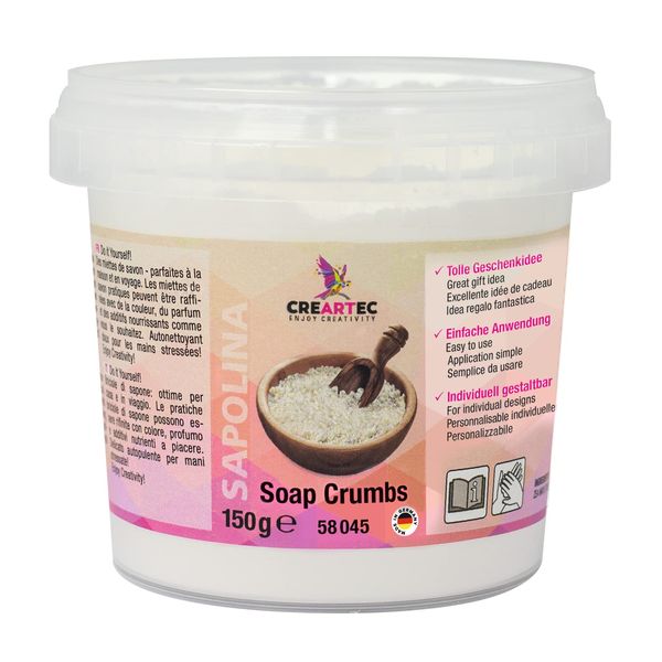 Artidee CREARTEC - Soap Crumbs - praktische färbbare Seifenbrösel - 150g - Made in Germany