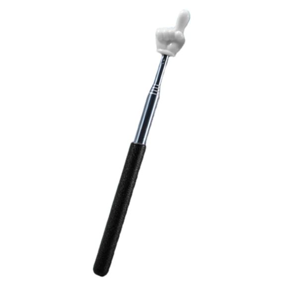 1 Pc Telescopic Teachers Pointer, Teaching Pointer Stick for Classroom, Metal Hand Retractable Pointer Extended Length 21.6 Inch, Handheld Presenter Whiteboard Pointer Presentation Products (Black)