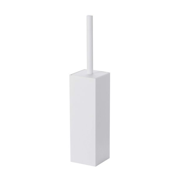 Tidy CL-665-521-7 Pratawa Fort Toilet Compact Toilet Brush, Neat, Drainy, Lid Included, White