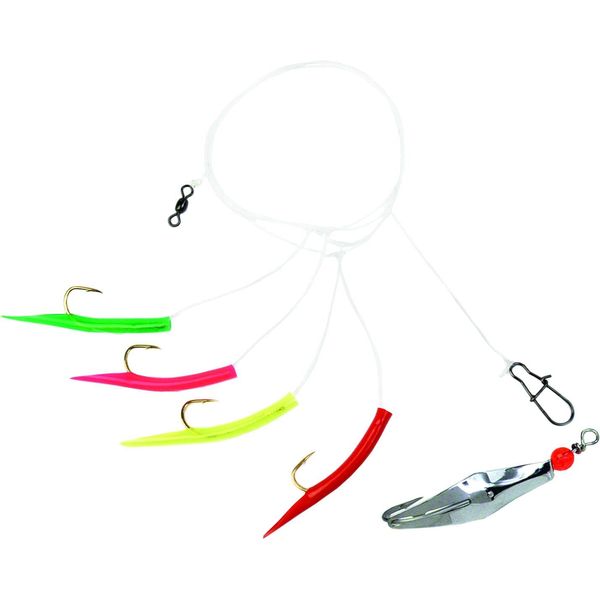 Clarkspoon MT-00RBMS Mackerel Tree Rig, 2-Inch Blade, Gold Finish
