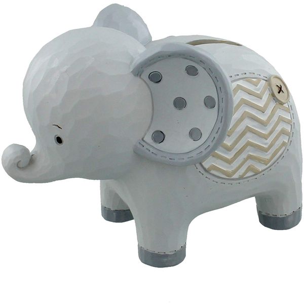 Oaktree Gifts Noah's Ark Resin Money Bank Elephant