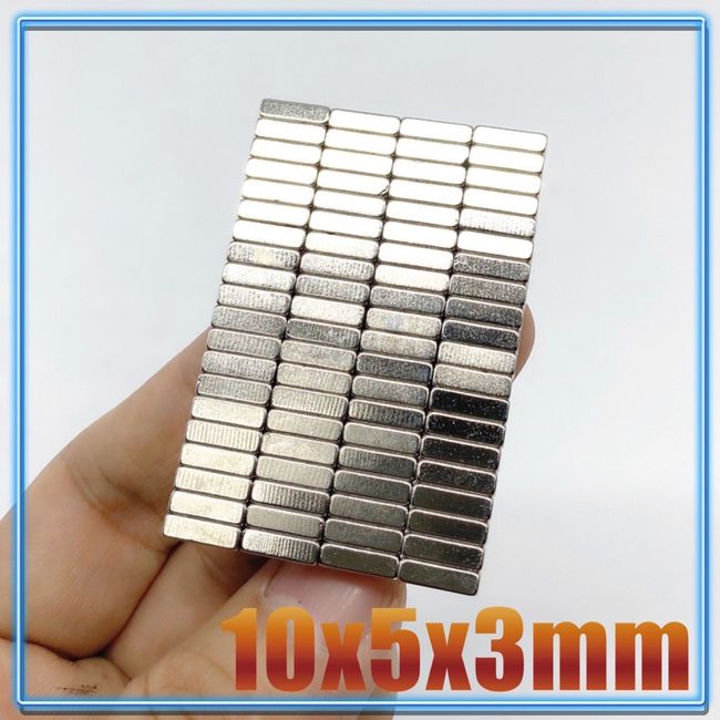 Sheet Magnet  Magnetic Materials - 5 100pcs 20x10x3-4 Block