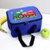 Personalised Lunch Bag. Blue Tractor Lunch Box