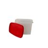 Tupperware Eidgenosse Square Round Compact Container Storage Modular Fridge System Red (800 ml Red)