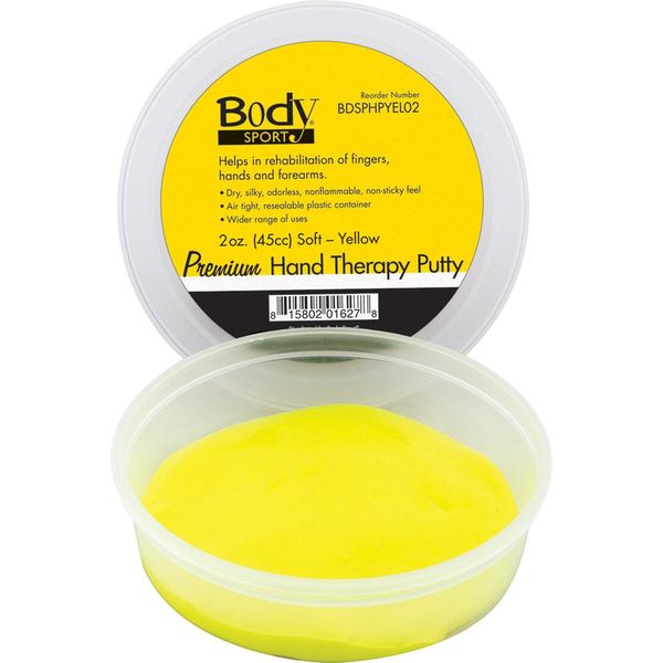 BodyMed Premium Hand Therapy Putty 6oz Yellow, Soft