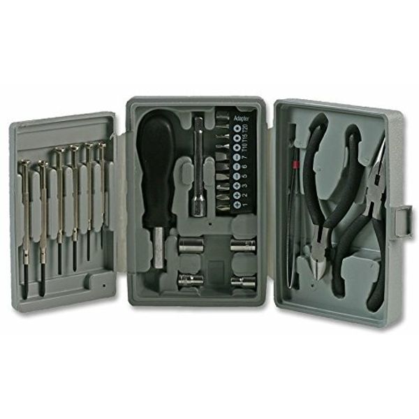 1PC DURATOOL - D00197 - Mini Tool Kit, 26 Pieces, Bits, Sockets, Plier, Cutter,