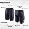 Synergy Men's Tri Shorts (Large, Black with Mesh Pockets)