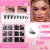 Eyelashes Clusters 530 pcs (30D+40D+50D+60D+80D+100D) – Fluffy, Lightweight Lash Extensions for Everyday Glam
