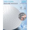16 Inch Large Ceiling Rainfall Shower Head Brushed Nickel - All Metal Stainless 