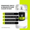Rolda Black Styling Hair Gel - Medium To Strong Hold With Medium Shine For a Wet Slicked Back Look With All Day Hold - Activated Black Charcoal Covers Grey Hair Instantly 17.6oz (2PK)